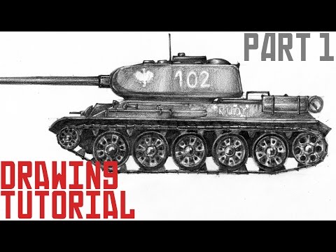 فيديو: كيفية رسم دبابة T-34