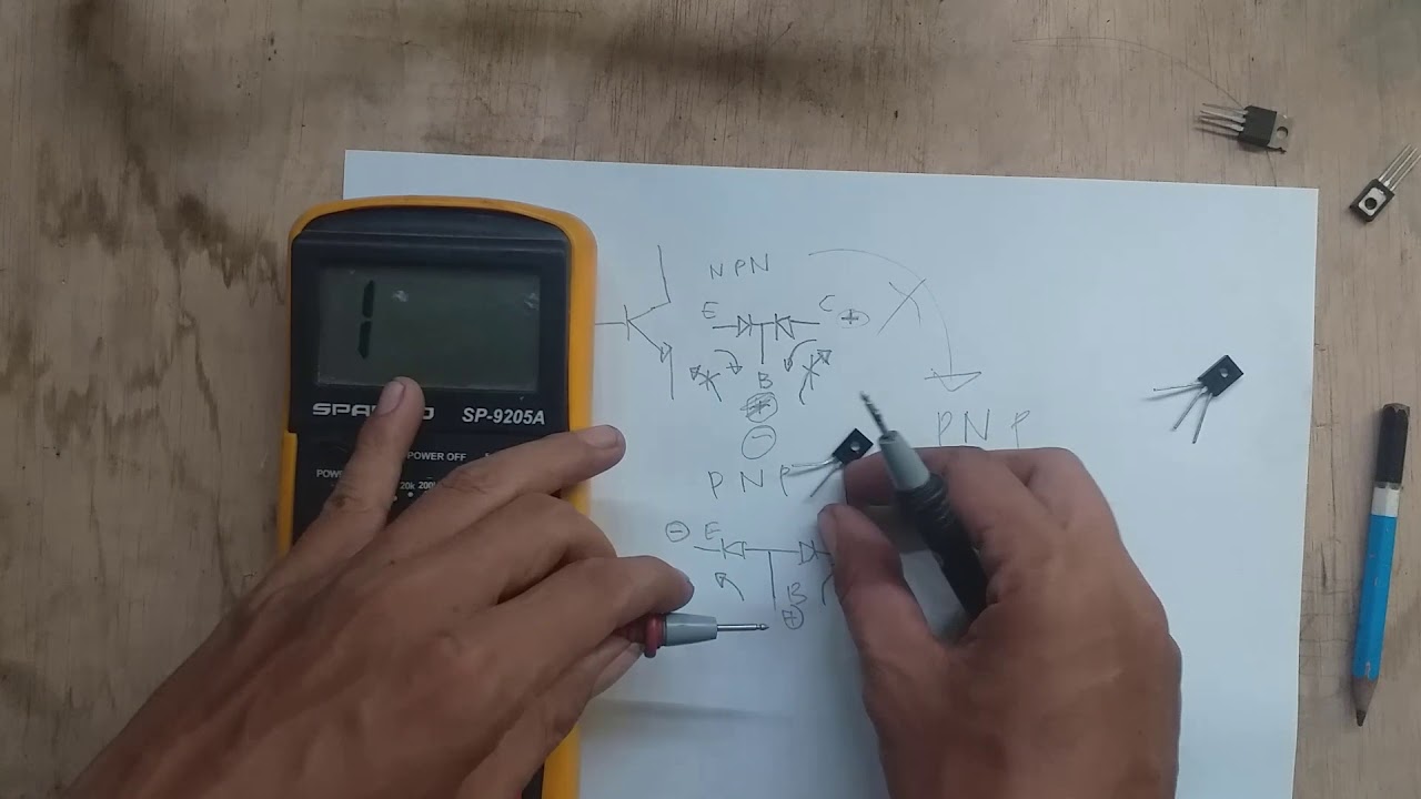Cara mengecek transistor BJT dengan multimeter digital YouTube