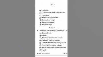 Botany question papers, 1st semester, core -1 , berhampur university.