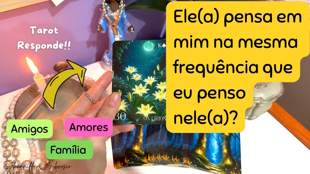 ✨Ele(a) pensa em mim na mesma frequência que eu penso nele(a)? Tarot responde!!