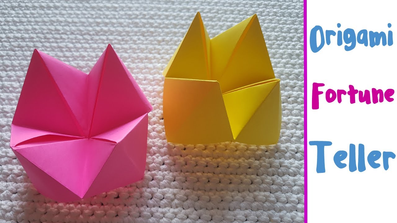 How To Make A Origami Fortune Teller Youtube How To Make A Paper