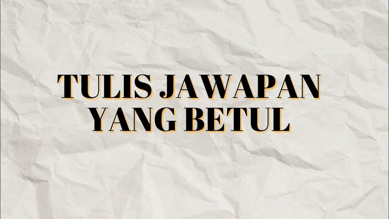 UJIAN MENDENGAR BAHASA MELAYU KOMUNIKASI TINGKATAN 5  YouTube