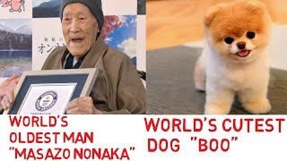 Worlds Oldest Man And Women ,Worlds Cutest Dog Boo