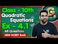 Class 10th Ex 4 1 Q1 Q2 Quadratic Equations New NCERT CBSE Green Board