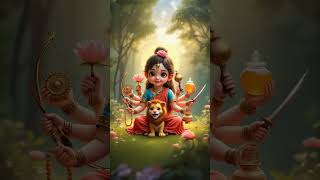 Durga Mata ke roop badalte hue chhoti Si chhoti Si rup mein Avatar leti Hui Apne nav Roop mein I