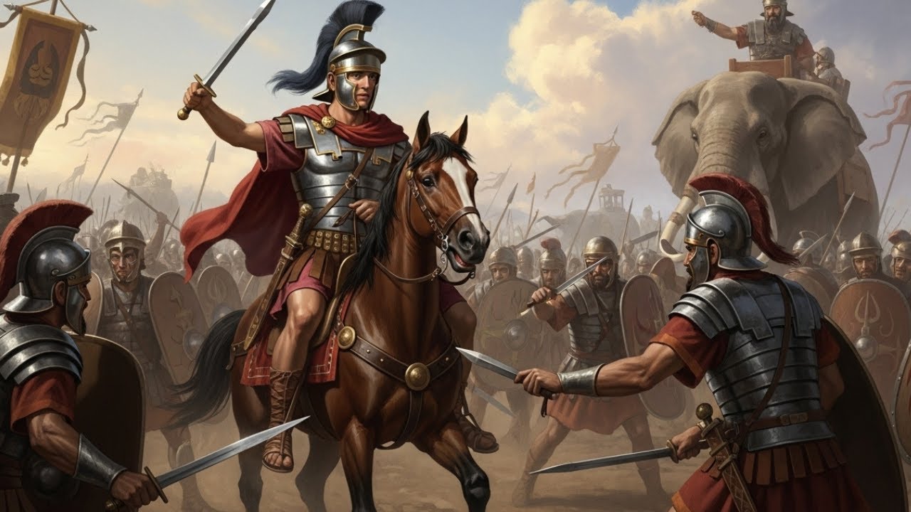 LA BATALLA DE ZAMA: El JOVEN ROMANO que Derrotó a ANÍBAL USANDO SUS PROPIAS TÁCTICAS