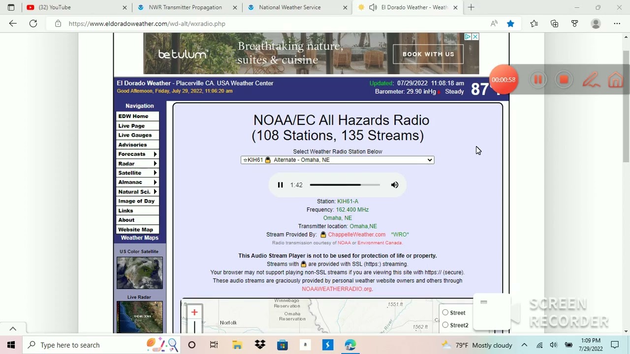 Noaa weather radio station KIH 61 Omaha, NE YouTube