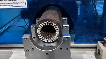 #summer pump motor winding line #motorwinding #fullyautomated winding capacity up to 300 mm length 