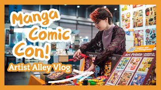 My Biggest Artist Alley! Manga Comic Con at Leipzig Book | Artist Studio Vlog