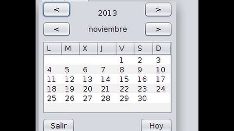 JTextfield con calendario