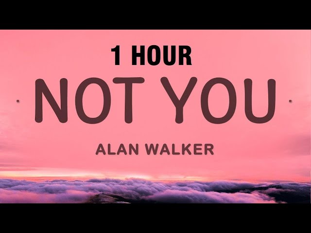 [1 HOUR] Alan Walker - Not You (Lyrics) ft. Emma Steinbakken class=