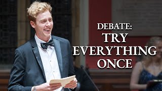 YouTuber Josh Pieters argues in favour of trying everything once in order to solve many problems 5/6 by OxfordUnion 3,463 views 2 weeks ago 11 minutes, 21 seconds
