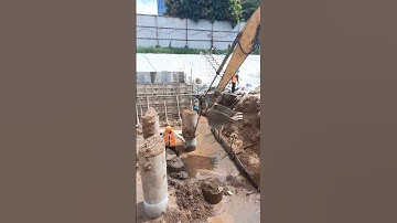 Breaking spun pile process #shorts #construction