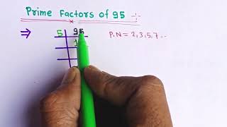 Prime Factorization of 95 || How to find prime factors 😱