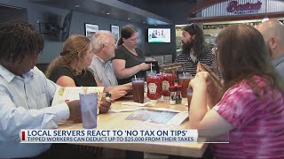 Local servers react to &#39;no tax on tips&#39;