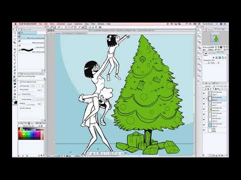 Speed-Drawing Homebased Xmas Card