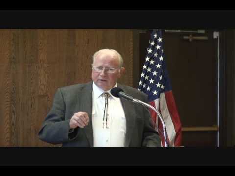 Yellowstone County Commissioner Candidate Jerry Prouse at the Pachyderm Club in Billings, Montana: "Today we need people who have GUTS." Then proves his own by singing a hymn in fine baritone voice!