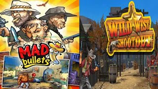 Mad Bullets: Western Arcade Vs Wild West Shootout Arcade #railshooter #comparison screenshot 3