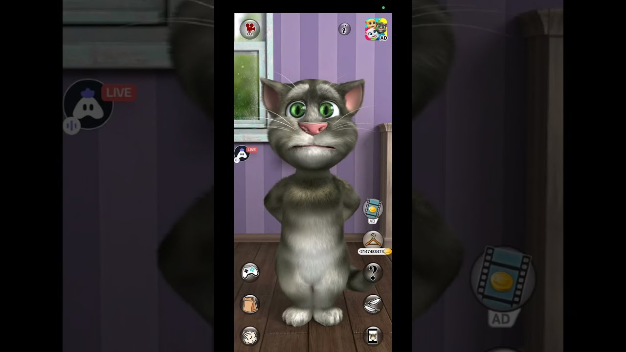 My Talking Tom Cat 2 is Live Day 162#shortslive #livestream #gaming