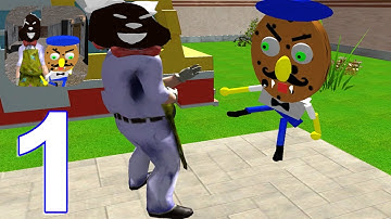 Scary Scream Sponge Neighbor Gameplay Walkthrough Part 1 (IOS/Android)