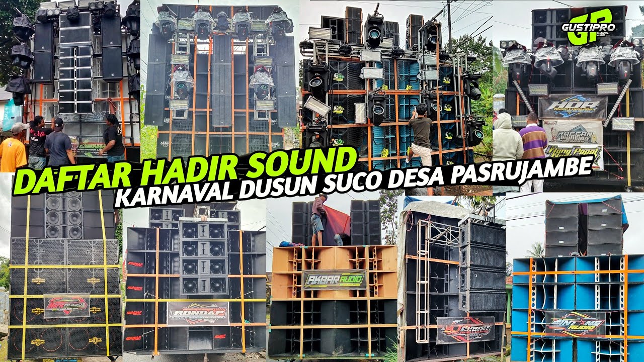 Daftar Hadir Karnaval Sound Dusun Suco Desa Pasrujambe ada BREWOG