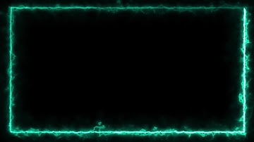 Neon Light Border | Frames Template Video | Glowing Frame Black Screen | Background Loop