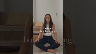 1 minute box breathing exercise to feel calm🧘‍♀️ #shorts