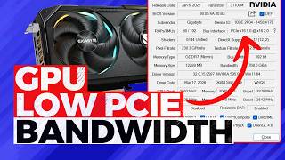 GPU-Z Low PCIe Bandwidth GPU