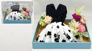 DIY | Cara Menghias Seserahan Baju Dress Yang Simple | Buat Hantaran Sendiri 