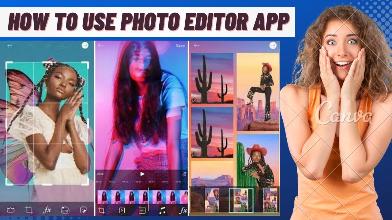 How to use photo editor App Photo Editor app free download YouTube
