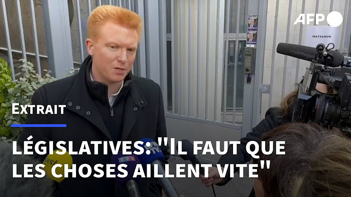 Quatennens/Accord pour les législatives : "il faut que les choses aillent vite" | AFP Extrait
