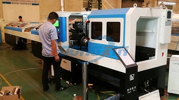 [LX Laser Tech.] High Speed Fiber Laser Tube Cutting Machine FL-120 for customers in Spain