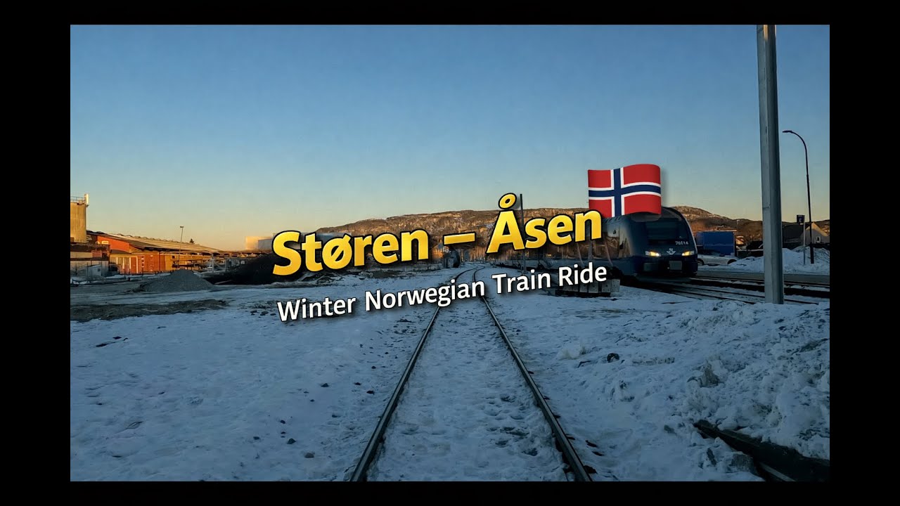 Støren - Åsen | Real-Time Train Cab Ride Through Norway