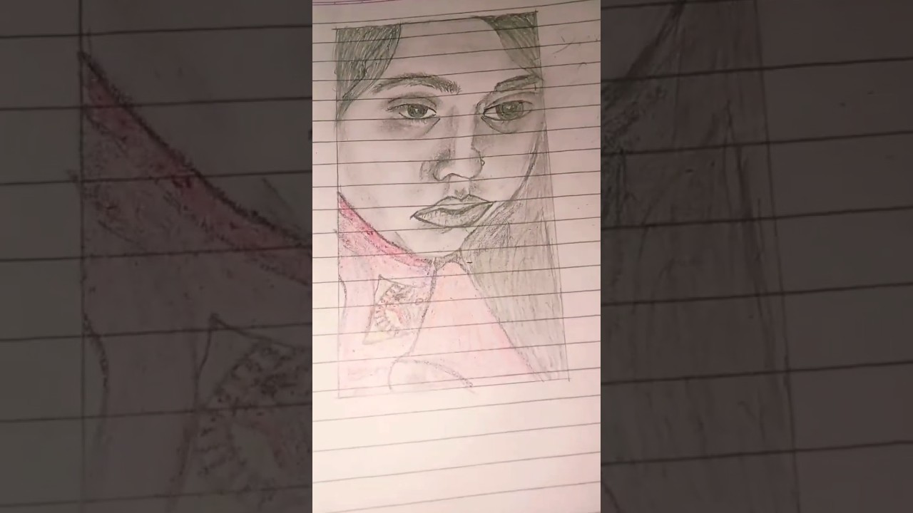 Haw to draw a girl, simple drawing step by step 