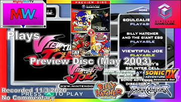 MWTV Plays | Nintendo Gamecube Preview Disc (From May 2003) | No Commentary
