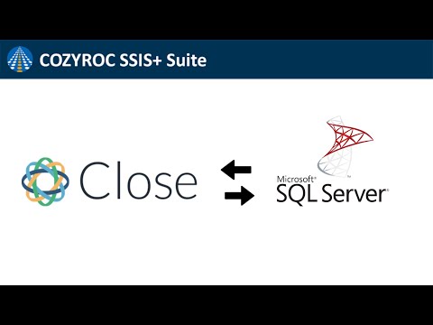 Connect Close CRM to SQL Server database. Connect & Import data from Close ↔️ SQLServer | COZYROC
