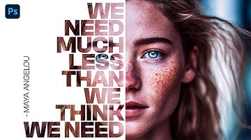 How to Create Text portrait Effect in Photoshop - Version 4