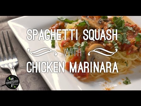 Spaghetti Squash With Chicken Marinara