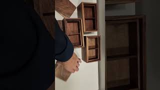 Finished up the walnut jewelry boxes #shorts