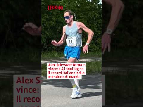 Video Alex Schwazer torna e vince: a 41 anni segna il record italiano nella maratona di marcia