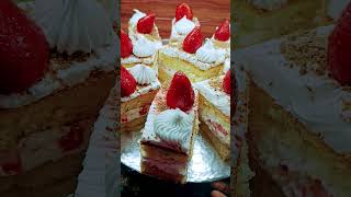 اسهل طريقه لى 👈جاتوه الفانيليا بحشوه الفراوله على طريقتي #  Sabah Elmasry 💯🔥 Shorts #