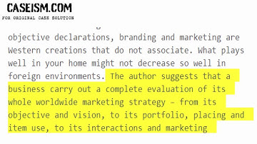 Tailoring Your Strategy to Fit the Culture  Case Study Help - Caseism.com
