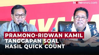 Soal Hasil Quick Count, Begini Tanggapan Pramono-Ridwan Kamil | OneNews Update