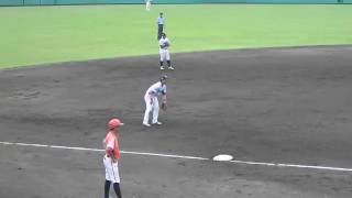 20160717 ルートインBCリーグ 新潟-群馬-8 （三遊間守備-5回表）