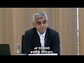 Sadiq Khan: London needs more investment in policing