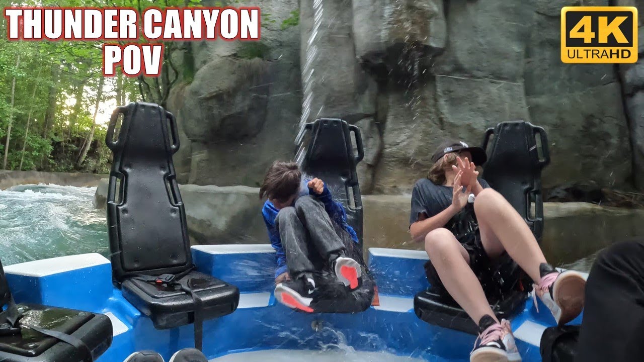 Вид с Громового каньона (4K 60 кадров в секунду), пороги реки Сильвервуд-Хопкинс | Без авторских ...