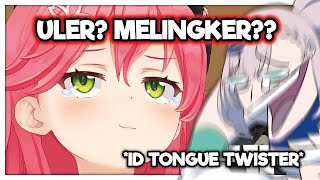 EliteID Miko hilariously trying Indonesian Tongue twister !