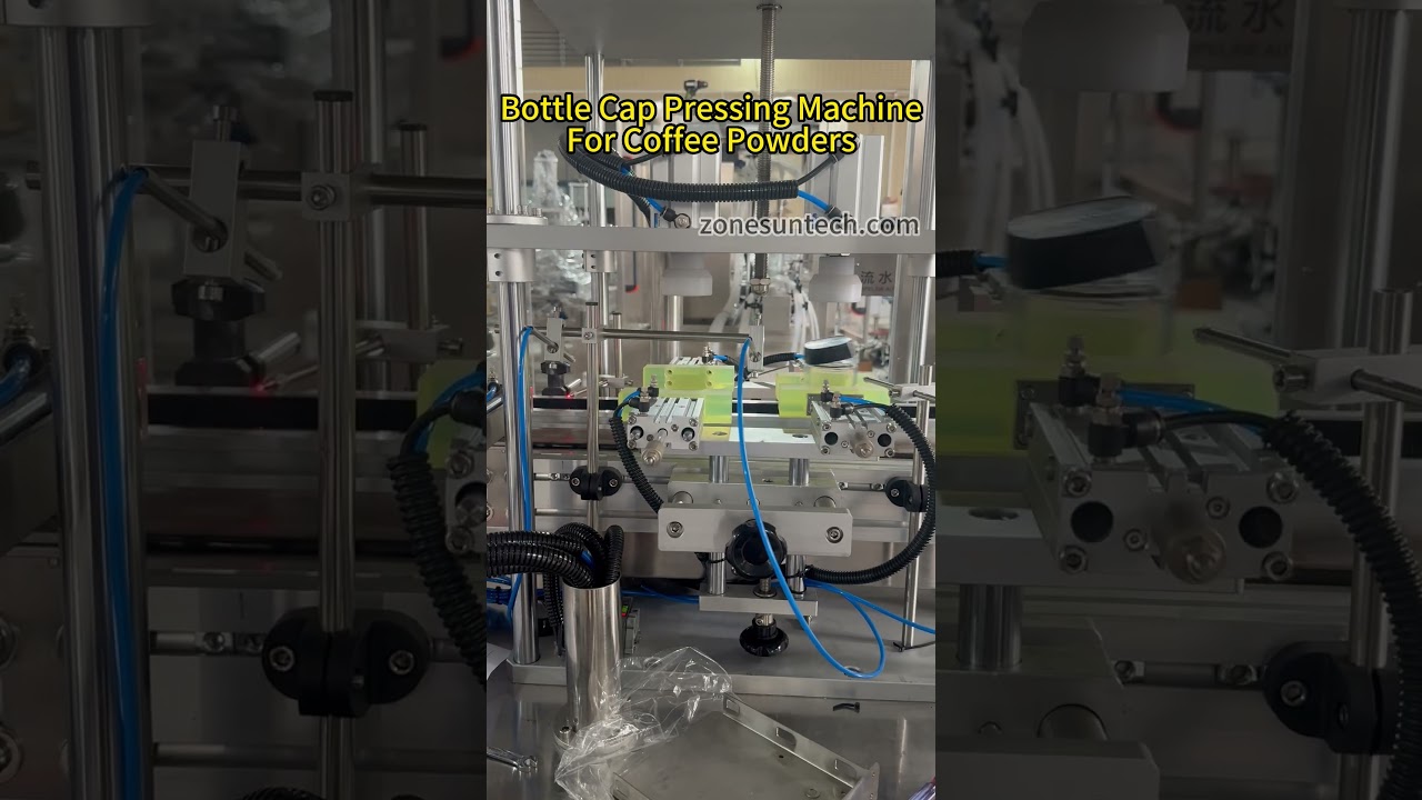 ZONESUN Powder Seasoning Bottle Cap Press Machine 