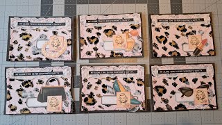 Fabric Pocket or Journal Cards for Menopause Barbie Junk Journal