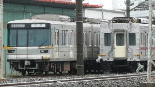 【東武20000系 21803F パンタ付き 中間車2両に防犯カメラ取付！ 譲渡の可能性高まる】渡瀬北(北館林)に搬入された車両は、廃車された京成 3600形 3638編成か。